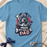 Proud Pit Bull Dad Tee | Pit Bull Dad Shirt | Pittie Dad Gift | Dog Dad Apparel thumbnail 8