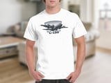 C-130 Hercules Military Aircraft T-Shirt | Veteran's Day Gift for Him | Aviation Enthusiast Tee | Air Force Plane Shirt thumbnail 3