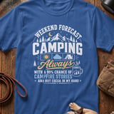 Weekend Camping Forecast Tee thumbnail 5