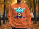 Gaming Ghost T Shirt, Pixel Art Shirt, Halloween Ghost Gamer Tee, Retro Game Shirt, Spooky Season T-Shirt, Cool Ghost Shirt thumbnail 3