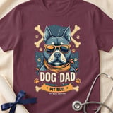 Pit Bull Dog Dad Tee | Pit Bull Dad Shirt | Pittie Dad Gift | Dog Dad Apparel thumbnail 15