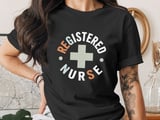 Retro Registered Nurse T-Shirt: Vintage Medical Cross, RN Staff Tee thumbnail 5