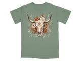 Artisan Floral Skull T-Shirt thumbnail 5