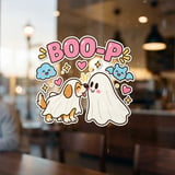 Puppy Ghost Boop Halloween T-Shirt with Sheet Costume Bat Cloud Stars Hearts Graphic Print thumbnail 9