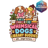 Whimsical Dogs Library Mug Wrap thumbnail 2
