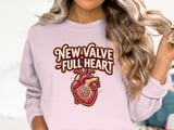 New Valve Full Heart T-Shirt: Anatomical Gear Design, Heart Surgery Recovery, Cardiac Survivor thumbnail 5