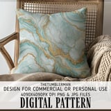 Turquoise Gold Marble Tumbler Design, Digital Paper Pack, Scrapbooking Paper, Floral Backgrounds, Sublimation Tumbler Png Digital thumbnail 5