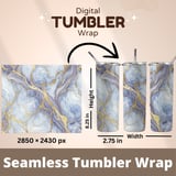 Blue Gold Marble Tumbler, Digital Paper, Watercolor Floral Backgrounds, Floral Junk Journal, Printable PNG, Scrapbooking Paper thumbnail 7