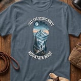 Take the Scenic Route Mountain Mode T-Shirt thumbnail 3