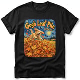 Gogh Leaf Pile ~ Comfort Colors Premium Tee thumbnail 1