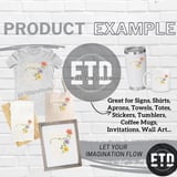 Growing Things Going Places Floral PNG Sublimation Design, Inspirational Quote Botanical Digital Download for T-Shirts & Mugs thumbnail 6