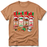 Silent Night Nurse Christmas Tee thumbnail 7