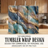 20 oz Skinny Tumbler Wrap Sublimation Design, Abstract Gold Veins Tumbler, Straight and Tapered Wrap png, Digital Download thumbnail 1