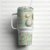 Easter Bunny, Egg 40oz Tumbler Sublimation Wrap, Seamless Distressed Tapered, Easter Digital Download, Easter Pattern Digital Paper thumbnail 4