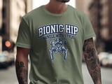 Bionic Hip T-Shirt: Mechanical Handle With Style Graphic, Hip Joint Replacement Design thumbnail 8