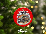Grand Wagoneer Ornament, Waggy Gone Wild, Classic Car Fan Gift, Car Lover Ornament, Unique Ornament, Cars Ornament thumbnail 4
