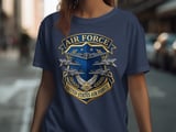 US Air Force Emblem T-Shirt, Patriotic Military Aircraft Tee, Air Force Veteran Gift, American Air Power Apparel thumbnail 7