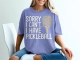 Pickleball Comfort Colors Shirt, Sorry I Can't, I Have Pickleball, Vintage Graphic Tee thumbnail 8