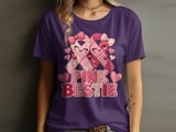 Pink Bestie Faux Patchwork Tee thumbnail 16