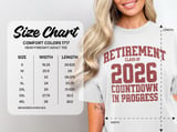 Vintage 2026 Retirement Countdown T-Shirt thumbnail 3