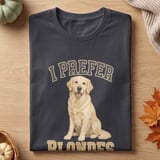 I Prefer Blondes Dog Tee thumbnail 3