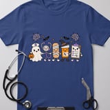 Spooky Nurse Squad Halloween Tee thumbnail 3