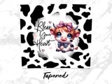 Cute Cow Tumbler Wrap, Bless Your Heart 20oz Tumbler, Farmhouse Tumbler, Seamless Tumbler Design, Animal Lover Gift, Cow Print Tumbler thumbnail 5