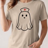 Spooky Nurse Ghost Tee thumbnail 7