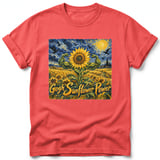 Gogh Sunflower Power ~ Comfort Colors Premium Tee thumbnail 3