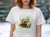 Pollen Not Today Satan T-Shirt, Allergy Season Shirt, Funny Spring Shirt, Warrior Fighting Allergies Tee, Seasonal Allergies T-Shirt thumbnail 7