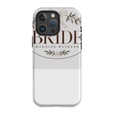 Bride Wedding Weekend iPhone 16 Pro Max Case | Ivory Bridal Phone Case thumbnail 1