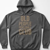 Pickleball Gildan Fleece Hoodie, Old People Pickleball Club, Cozy Athletic Court Pullover thumbnail 4