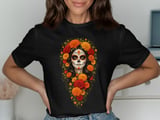 Floral Sugar Skull Catrina Tee or Sweatshirt thumbnail 10