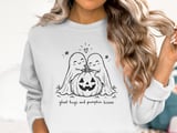 Ghost Hugs and Pumpkin Kisses Tee or Sweatshirt thumbnail 15