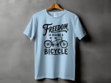 Freedom Is Riding a Bicycle | Tandem Bike T-Shirt thumbnail 12