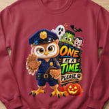 Halloween Officer Hoot the Owl Sweatshirt thumbnail 5