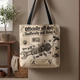 Officially Off-Duty Tote Bag thumbnail 1