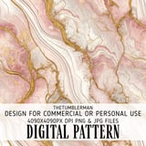 Pink Marble Tumbler Design, Rose Gold Digital Paper, Watercolor Floral Backgrounds, Scrapbooking Pages, Printable Tumbler Png, Digital thumbnail 13