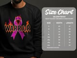 Cancer fighting t-shirt, Warrior Ribbon Tee, Pink Ribbon Support, Breast Cancer Awareness, Fundraiser Shirt, Cancer Survivor Gift, Flame thumbnail 2