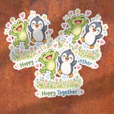 Hoppy Together Frog and Penguin Clipart thumbnail 5