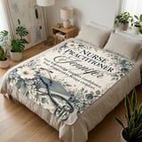 Nurse Practitioner Floral Blanket thumbnail 5