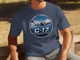 C-17 Globemaster III Military Transport Aircraft T-Shirt, Aviation Art, Pilot Gift, Air Force Tee, Veteran Shirt thumbnail 8