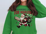 Running Late For Mahjong Christmas Print, Retro Santa Claus Holiday Art, Funny Mahjong Player Gift, Game Night Graphic Holiday Decor thumbnail 5