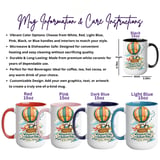 Whimsical Cats Balloon Digital Mug Wrap thumbnail 3