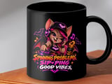 Sipping Good Vibes Bat DJ Mug thumbnail 8