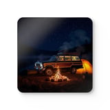 Grand Wagoneer Corkwood Coaster Set, The Waggy Coasters, Car Coasters, Camping Coasters, Gift for Car Lovers, Drink Coasters thumbnail 4