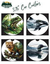 American Marten 40oz Tumbler Wrap Design | Forest Animal Sublimation PNG | Naturecore Digital Download for Tumbler Makers thumbnail 8