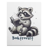 Booktrovert Raccoon Poster, Reading Raccoon Art, Cute Animal Print, Book Lover Gift, Funny Raccoon Decor, Cartoon Raccoon, Wall Art thumbnail 2