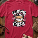 Glamping Is My Cardio T-Shirt thumbnail 4