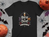 Brew Or Treat Halloween Beer Tee thumbnail 1
